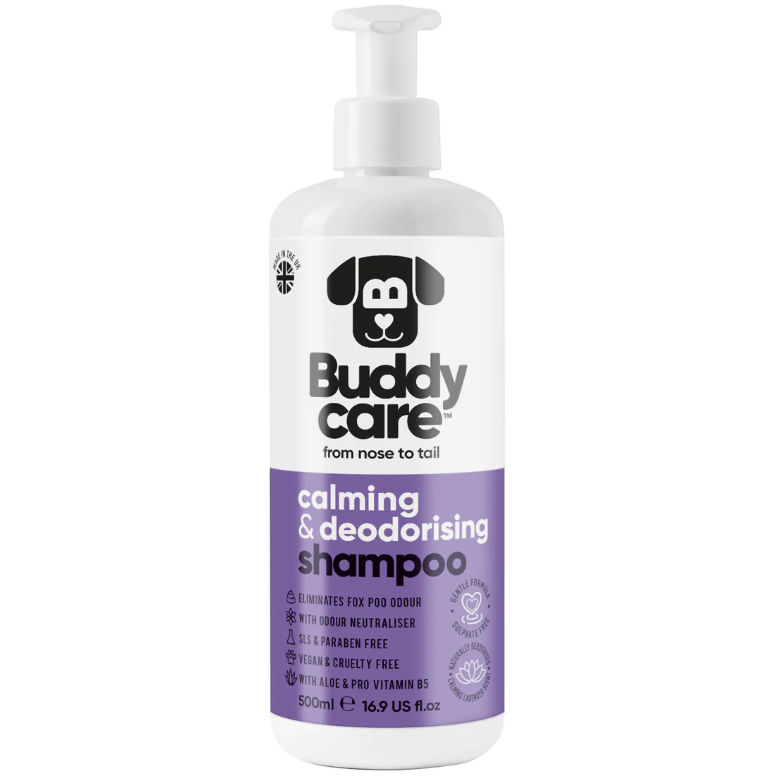 Buddys calming and deodorising shampoo