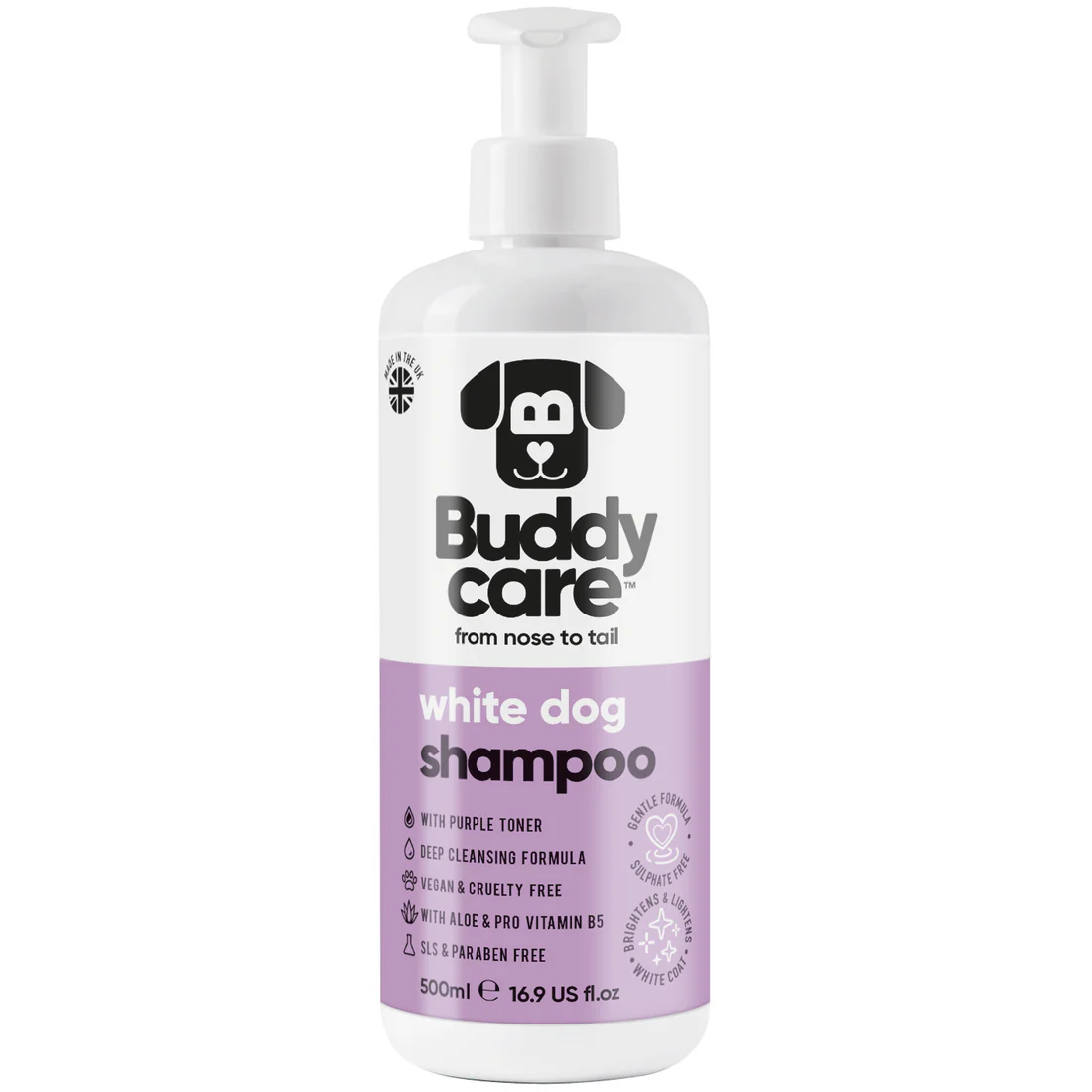 Buddy care white dog